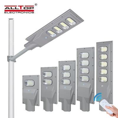 China ALLTOP Ip65 Waterproof Energy Saving ABS SMD 30w 60w 90w 120w 150w All In One Solar LED Street Light for sale