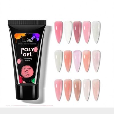 China 12 Colors Stay Long Extension Poly Kit Vegan Acryl Gel Polish Professional Quick Dry Shiny Gel Nails Kit for sale