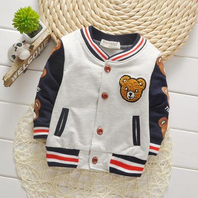 China Wholesale Baby Boy Jackets Toddler Winter Baseball Bear Believe Children Clothing Anti-wrinkle Loose Autumn Coat for sale