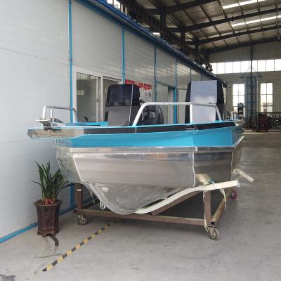 China Aluminum 4.7 m Australian Design Chambered Aluminum Pontoon Fishing Boat 470 Open 14.5 ft Aluminum Boat for sale