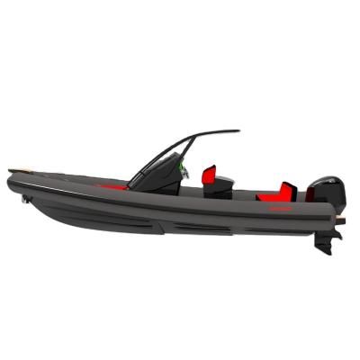 China Aluminum hot sale hypalon rigid inflatable aluminum rib boat for sale