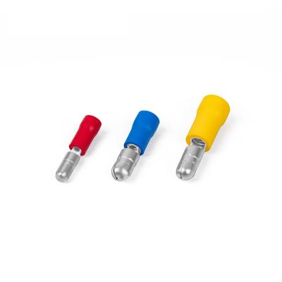 China Copper PVC Insulated Bullet Disconnectors MPV 1 - 250 For Quick Crimp Electrical Terminal Connectors for sale