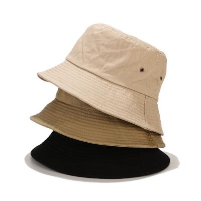 China Cozy Unisex Cotton Long Overflow Packable Summer Travel Fashion Deeper Bucket Hat For Women Men for sale