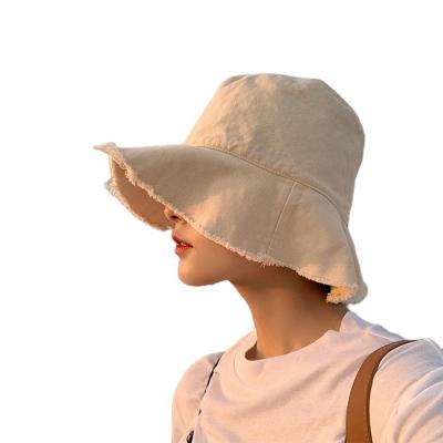 China Blue Jeans Cloth Cowboy Fisherman Summer Comfortable Washed Bucket Hat Multi Color Collapsible Bucket Hat for sale