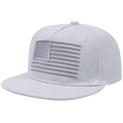 China JOINT Fashion USA Flag Embroidered Washed Back Cotton Snap Baseball Snapback Hat for sale