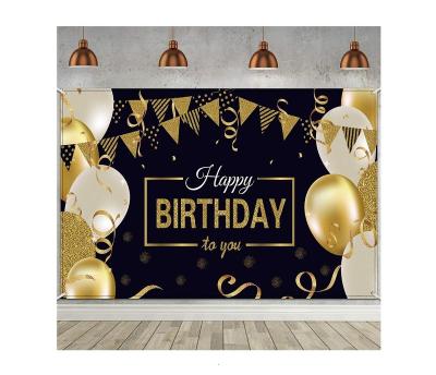 China 30th Fortieth Fiftieth Sixtieth 5X3ft Vinyl Studio Wind-Resistant Photo Booth Backdrop Birthday Party Backdrop For Birthday Party Supplies for sale