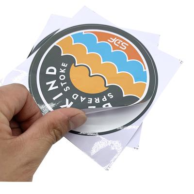 China Waterproof Custom Decorative Transparent Personalized Clear Kiss Cup Sticker Sheet for sale