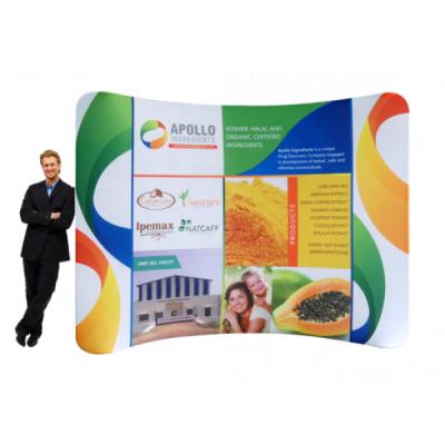 China 3*3 Durable Aluminum Banner Pop Booth Exhibition Display Stand for sale