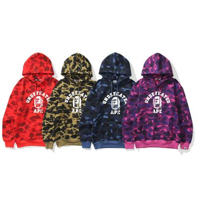 China IHJ6241 New Breathable Hoodies Camouflage Casual Men Plus Size Thick Winter Fleece Hoodie for sale