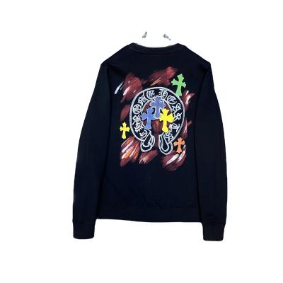 China IHJ6494 Color Graffiti Pattern Sweatshirt Breathable Crewneck Pullover Plus XL Size Mens Hoodies And Sweatshirts for sale