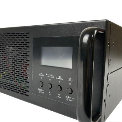 China 48vdc 220vac Online Ups 2000 Watt 2kva Rack Mounted UPS 430X482X88 Power Supply for sale