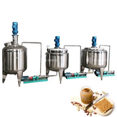 China Retail Sesame Tahini Making Machine Peanut Butter Production Line Ground nut paste colloid mill for sale