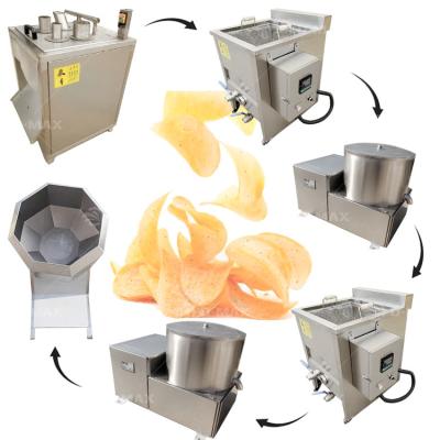 China Food Grade 304 Stainless Steel French Fry Semi Automatic Potato Chip Making Machine for sale