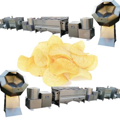 China Frozen French Fries Production Line with Potato and Sweet Potato Chips Making Machine for sale