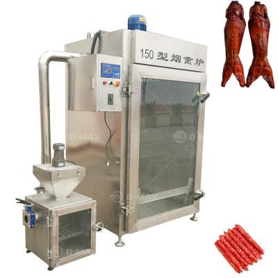 China 304 Stainless Steel Vertical Meat Smoker for Smoked Fish Production and Commercial for sale