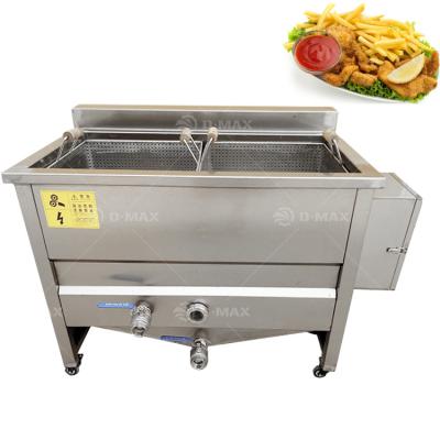 China Double Frying Tanks Funnel Cake Instant Noodle Frying Machine Tofu Yam Falafel Deep Fryer for sale