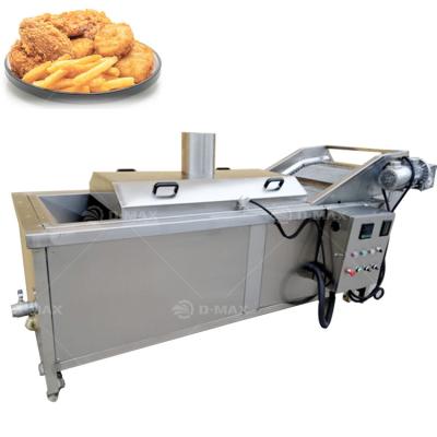 China Continuous Frying Machine for Namkeen Automatic Stainless Steel Snack Kurkure Fryer for sale