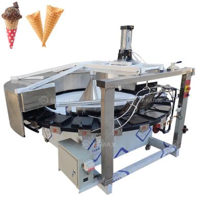 China Egg Waffle Roll Wafer Ice Cream Cone Making Machine with Wheat Flour Raw Material for sale