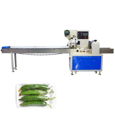 China Horizontal Pillow Bag Type Lettuce Cabbage Vegetable Packaging Machine with Materials for sale