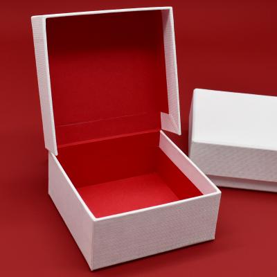 China White Custom Luxury Materials Jewelry Box Recycled Paper Texture Biodegradable Gift Jewelry Packaging Box For Jewelry Packaging With Logo for sale