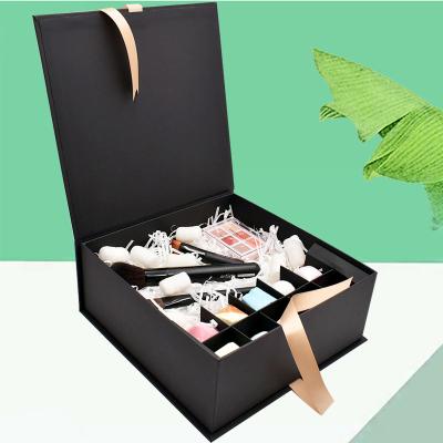 China Recycled Materials Custom Closing Flip Cover Cardboard Paper Box Luxury Magnetic Hardcover Gift Packaging Boxes For Hair Cosmetic Perfume for sale