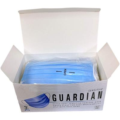 China Recycled Materials KN95 N95 Face Shield Surgical Mask Custom Packaging Paper Box for sale