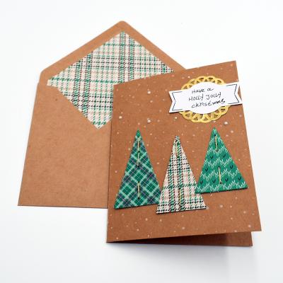 China Europe Crafts DIY Handmade Wholesale Birthday Postcards Christmas Cards Paper Greeting Kit for sale