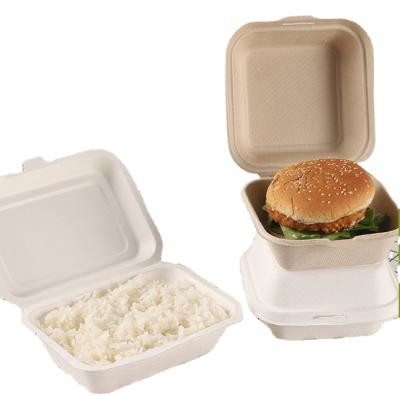 China Wholesale Biodegradable Disposable Container Bagasse Food TablewareBiodegradable Takeway Box for sale