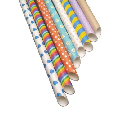 China Food Grade Disposable Paper Biodegradable Paper Straw for sale