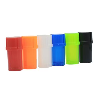 China Wholesale Tropical Smoke Set Custom Colorful Herb Grinder Tobacco Machine Herb Weed Grinder Plastic Grinders Tobacco Storage Container for sale