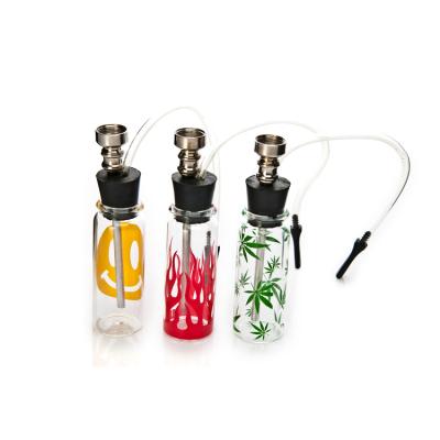 China Hot Selling Mini Smoking Glass Water Pipe Weed Clear Pocket Smooking Shisha Small Pipes Smoking Accessories Wholesale for sale