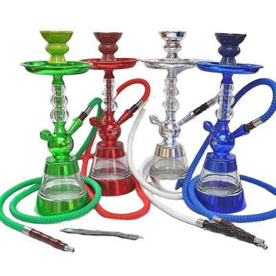 China Wholesale New Design Smoking Set Colorful Aluminum Shisha Hookah Shiha Tobacco Chicha Hookha Smoke Hookah Set for sale