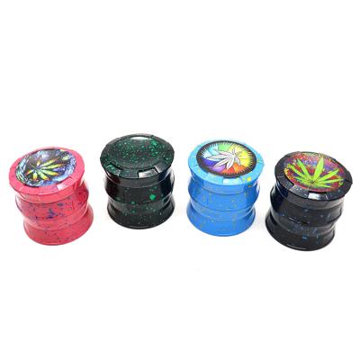 China Free Shipping Smoking Accessories Portable 63mm 4 Parts Aluminum Alloy Herb Grinder Mini Weed Grinder for sale