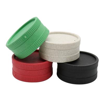 China 2021 Hot Custom Made Fiber Grinders Factory Logo Portable Degradable Herb Grinder Environmental Weed Grinder Plastics for sale