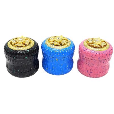 China Wholesale Aluminum Alloy Diamond 63mm Grinding Herb 2021 Tobacco Weed Tobacco Grinders Herb Grinder Custom Logo 2.5 Inch Metal Weed Smoking Accessories for sale