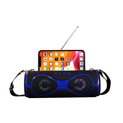 China Colorful LED Light Mini Portable Stereo Boombox Tws Led Wireless Wireless Parlantes Speaker With FM Radio for sale