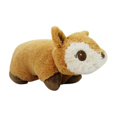 China Wholesale Custom Stuffed Plush Toy Cuddly Soft Stuffed Animal Cute Pillow Deer Plush Toy for sale