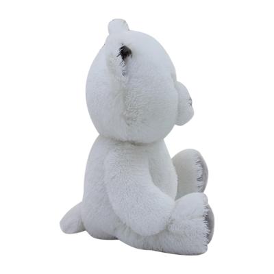 China Cute Stuffed White Polar Bear Logo Teddy Bear For Girls Valentine's Day Gift Custom Made Plush Toy Factory Wholesale for sale