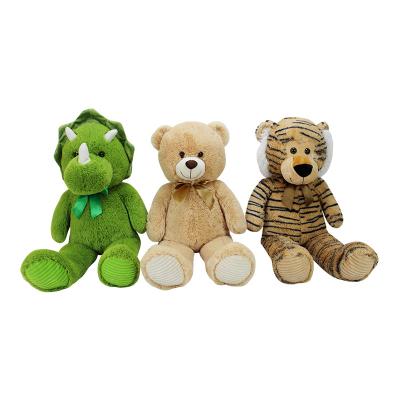 China Animal Green Dinosaur Tiger Teddy Bear Stuffed Soft Toys Plush Stuffed Animal Custom Wholesale Toys for sale