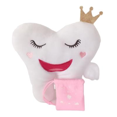 China Wholesale New Design Plush Baby Plush Tooth Shaped Fairy Pillow Gifts For Kid Fairy Plush Pillow for sale