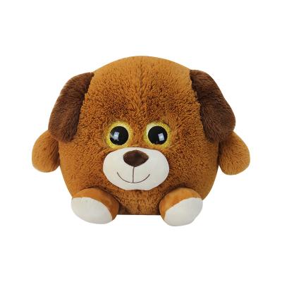 China Factory direct wholesale plush animal stuffed round doll with head round stuffed plush Toy Dog for sale