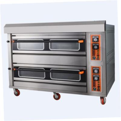 China Commercial Supply Cheap Price Pizza Baking Oven For Pizza 2 Trays 4 Trays Gas Stone Pizza Oven For Sale Manufactures for sale