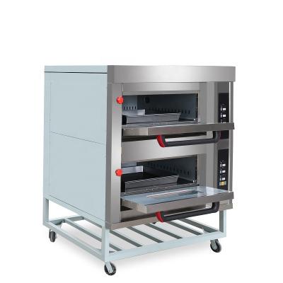 China Commercial catering bakery equipment stainless steel gas pizza oven with factory price for sale