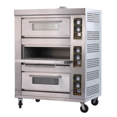 China Commercial Sourcing Biscuit Pastry Biscuit 3 Decks 6trays Electric Pizza Oven Commercial Bakery Oven for sale