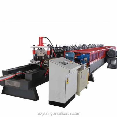 China Building Material Shops High Precision Double Row Steel C Rack Channel Support Column Production Roll Forming Machine for sale