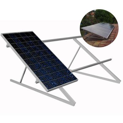 China Quick Installation Chassis Flat Roof Parking Lot Bracket Flachdach Energy Solar Panel Ground Rack System Racking for sale