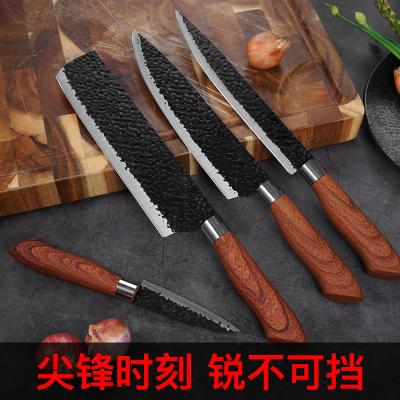 China Viable High Quality Multifunctional Chef Kitchen Knives 6Pieces Stainless Steel Texture Craft Set For Household for sale