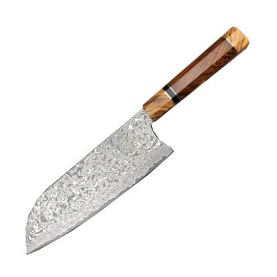 China Sustainable Hot Selling Japanese Style 8 Inch Forged Laser Pattern Damascus Steel Chef Knife for sale