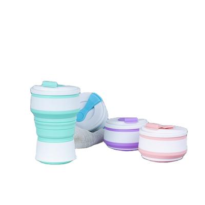 China Food Grade Silicone Water Bottle Collapsible Convenient Convenient Reusable Cup for Travel for sale