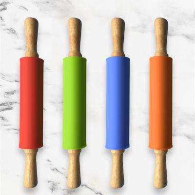 China Cost Effective High Viable Roll Pin Rolling Pin Wood Silicone for sale